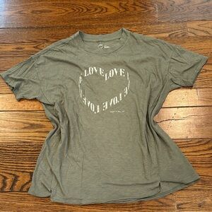 Aerie Olive Green Love Tee - Short Sleeve